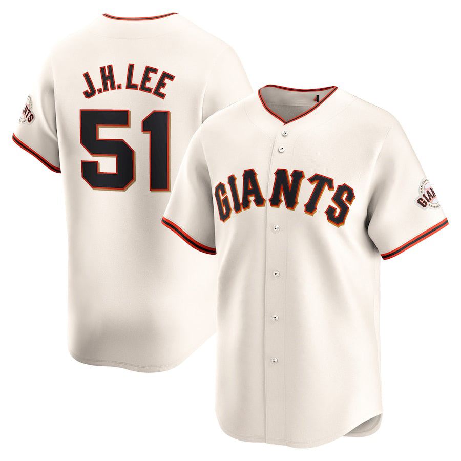 San Francisco Giants #51 Jung Hoo Lee Cream Home Limited Jersey Baseball Jersey baseball jersey product view 1
