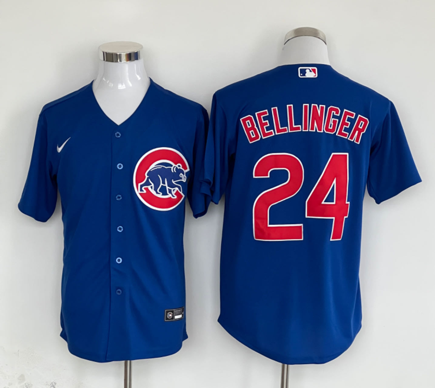 Men's Chicago Cubs Cody Bellinger #24 Royal Replica Player Jersey1 baseball jersey product view 1