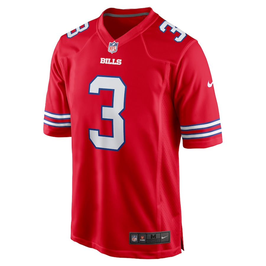 Men's Buffalo Bills Damar Hamlin Nike Red Alternate Game Jersey football jersey product view 2