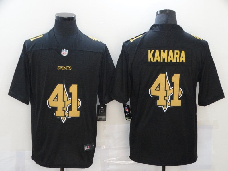 Men's New Orleans Saints #41 Alvin Kamara Black Player Jersey1 football jersey product view 1