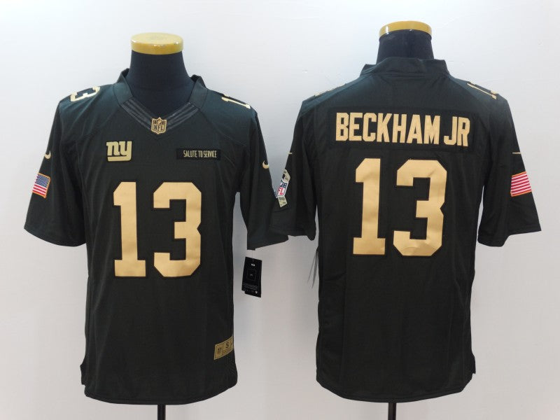 Men's New York Giants Odell Beckham Jr. #13 Black Player Game Jersey1 football jersey product view 1