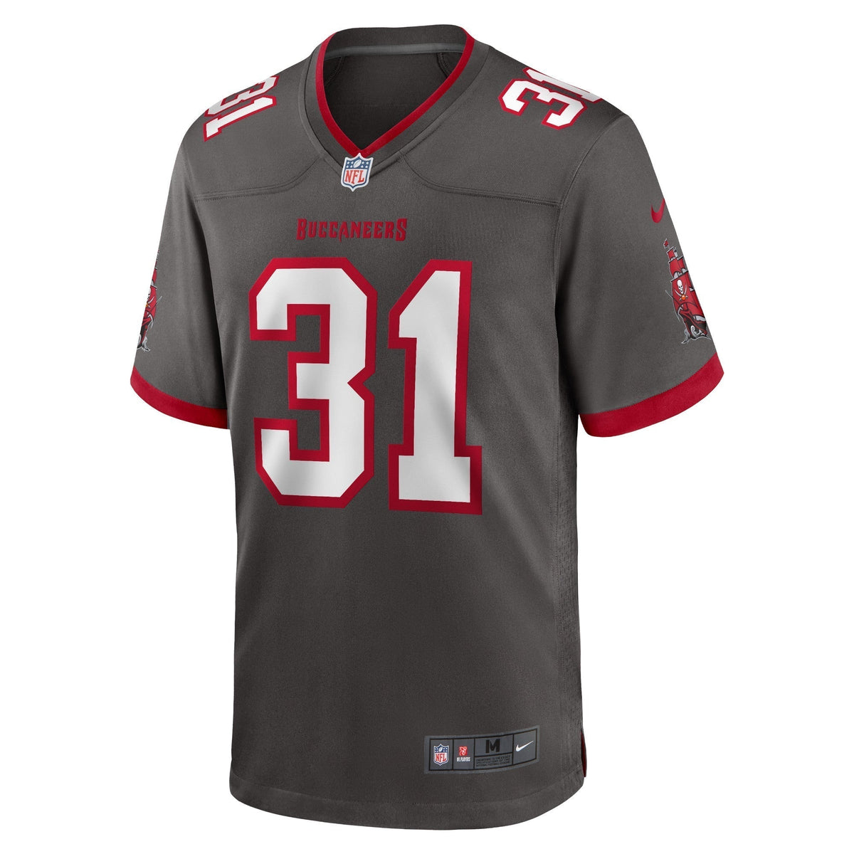 Antoine Winfield Jr. Tampa Bay Buccaneers Nike Game Jersey - Pewter football jersey product view 2
