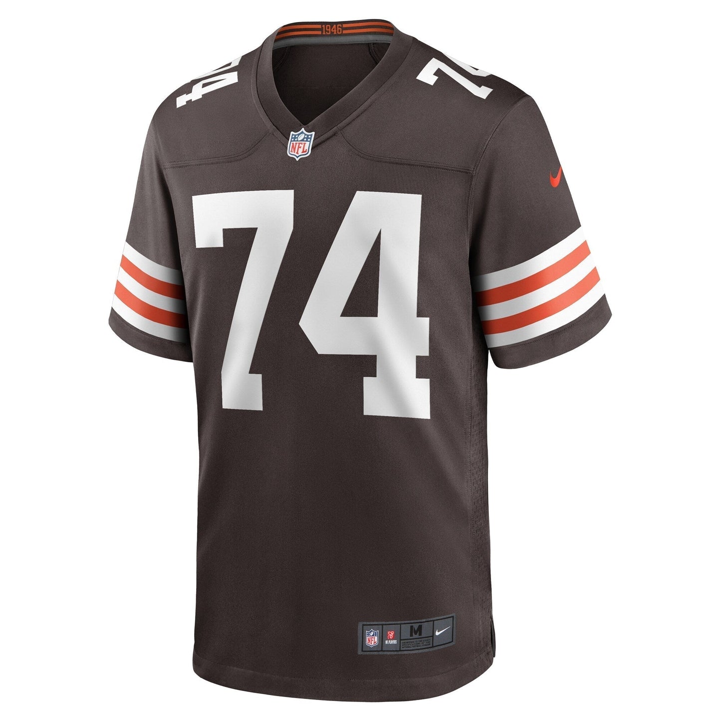 Alex Leatherwood Cleveland Browns Nike Team Game Jersey - Brown football jersey product view 2