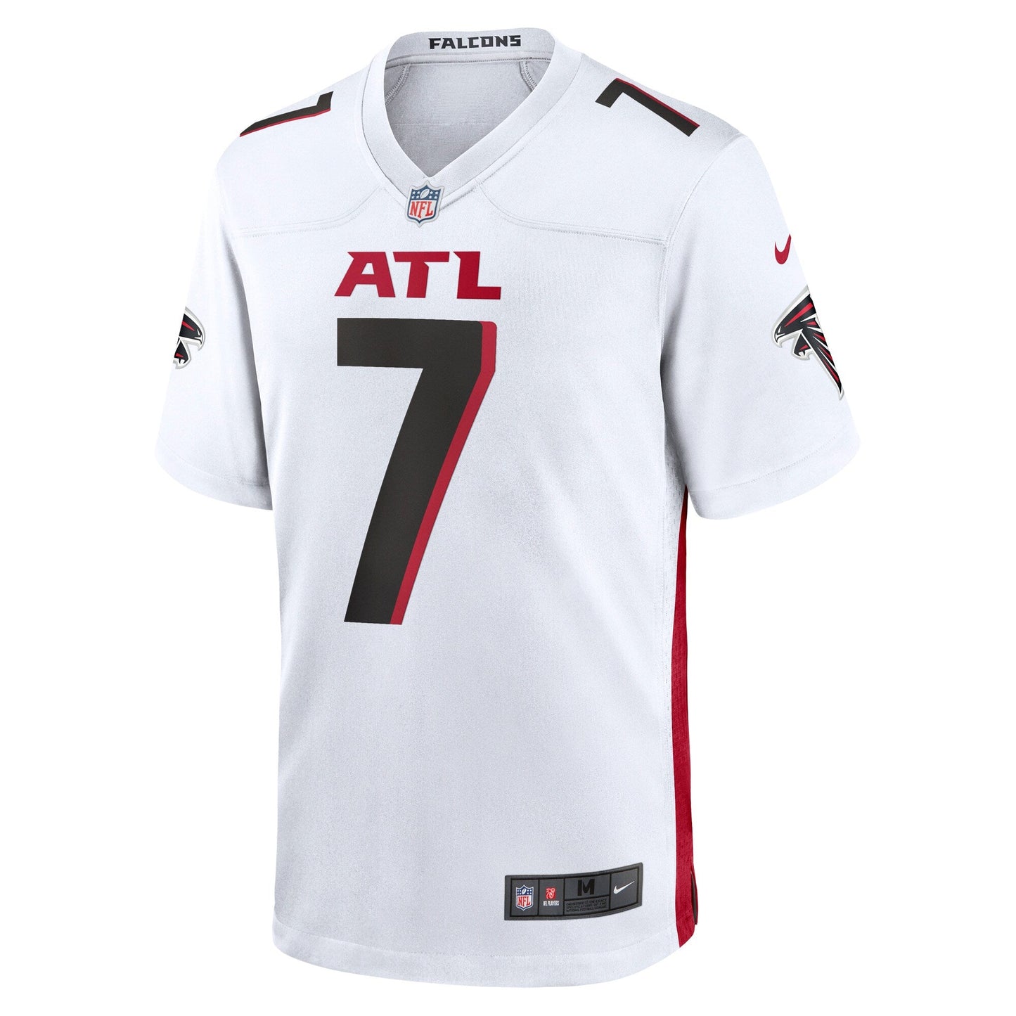 Bijan Robinson Atlanta Falcons Nike Game Jersey - White football jersey product view 2