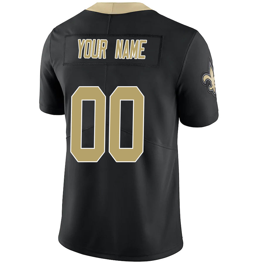 Custom NO.Saints Black Football Jerseys -Stitched American Football Jerseys football jersey product view 1