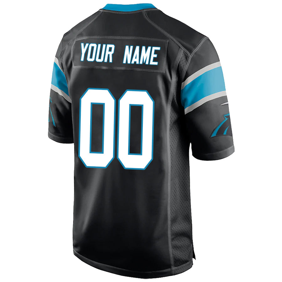 Custom C.Panthers Stitched American Football Jerseys Personalize Birthday Gifts Black Game Jersey football jersey product view 1