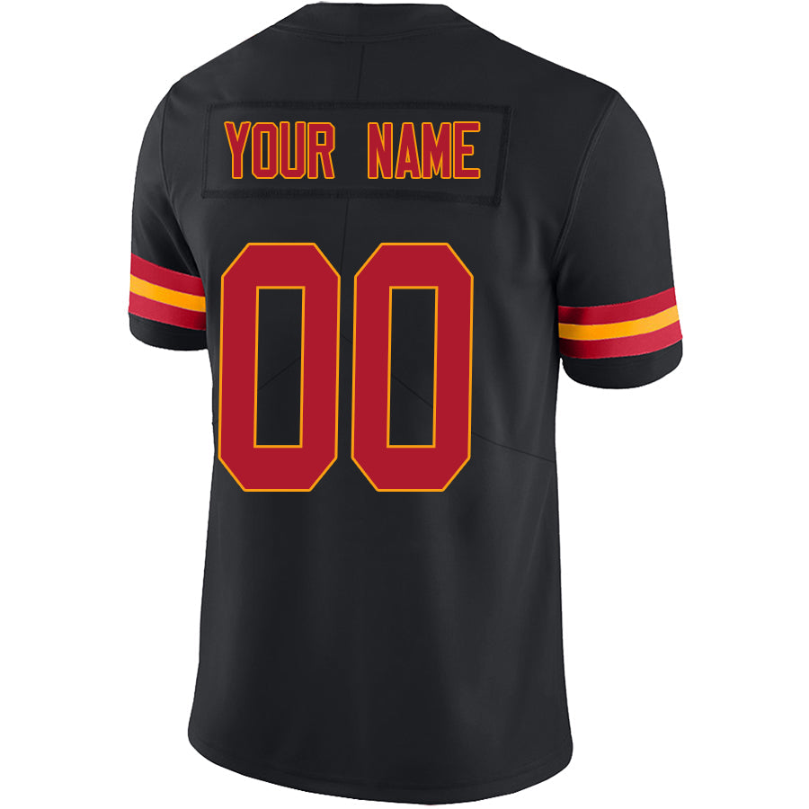 Custom KC.Chiefs Black Stitched Player Game Football Jerseys football jersey product view 1