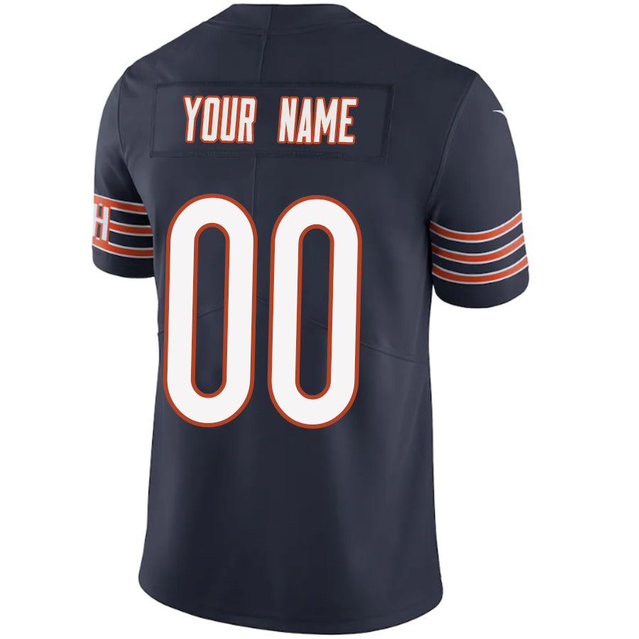 Custom C.Bears Navy Game Jersey -Stitched American Football Jerseys football jersey product view 1