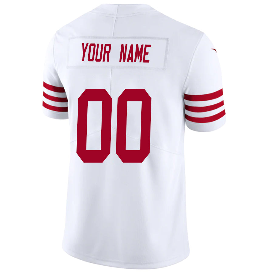 Custom SF.49ers White Vapor Elite Jersey -Stitched American Football Jerseys football jersey product view 1