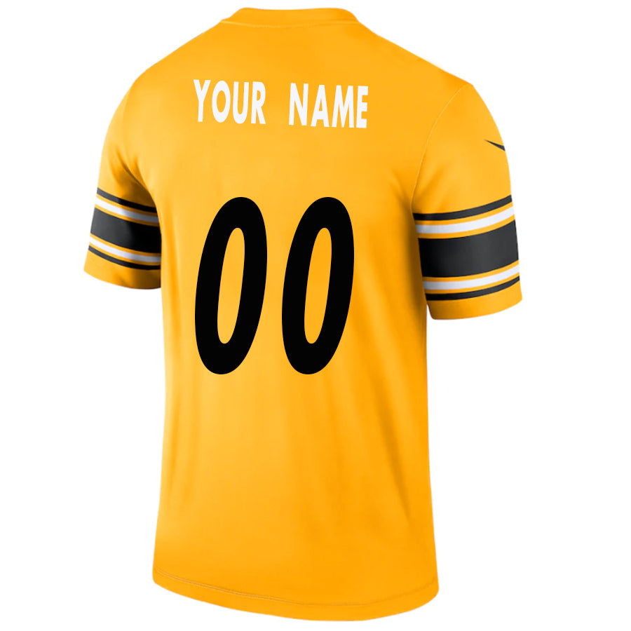 Custom P.Steelers Gold Game Football Jersey -Stitched American Jerseys football jersey product view 1