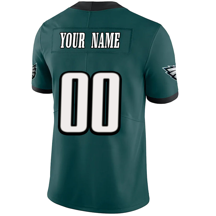 Custom P.Eagles Green Vapor Game Jersey -Stitched American Football Jerseys football jersey product view 1