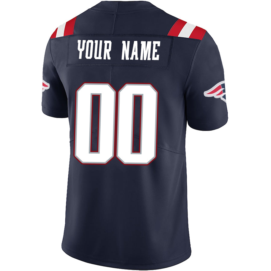 Custom NE.Patriots Navy Game Football Jerseys -Stitched American Football Jerseys football jersey product view 1