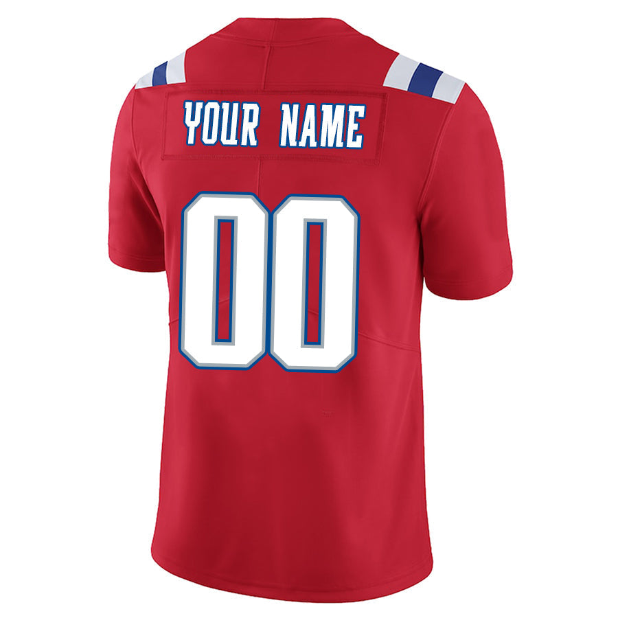 Custom NE.Patriots Red Game Football Jerseys -Stitched American Football Jerseys football jersey product view 1