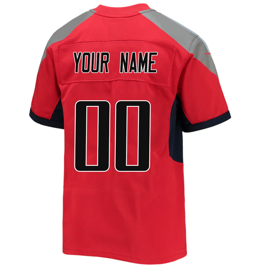 Custom T.Titans Red Game Football Jersey -Stitched American Football Jerseys football jersey product view 1