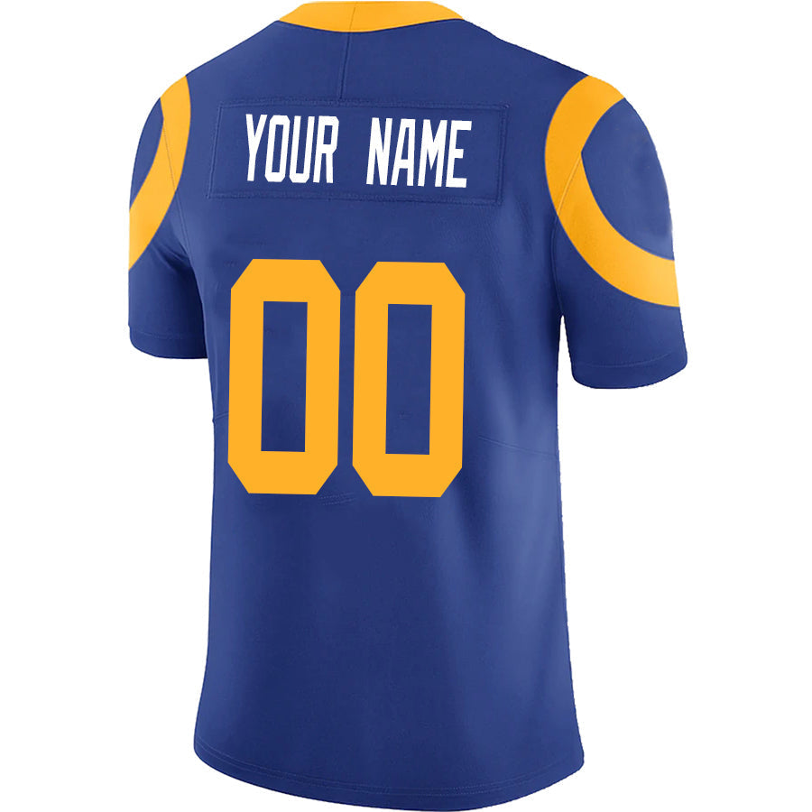 Custom LA.Rams Royal Game Football Jerseys -American Stitched Football Jerseys football jersey product view 1