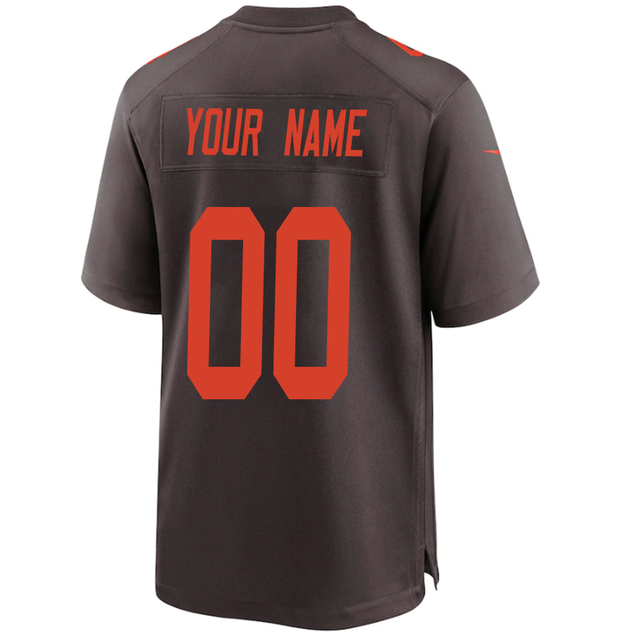 Custom C.Browns Brown Vapor Elite Jerseys -Stitched American Football Jerseys football jersey product view 1