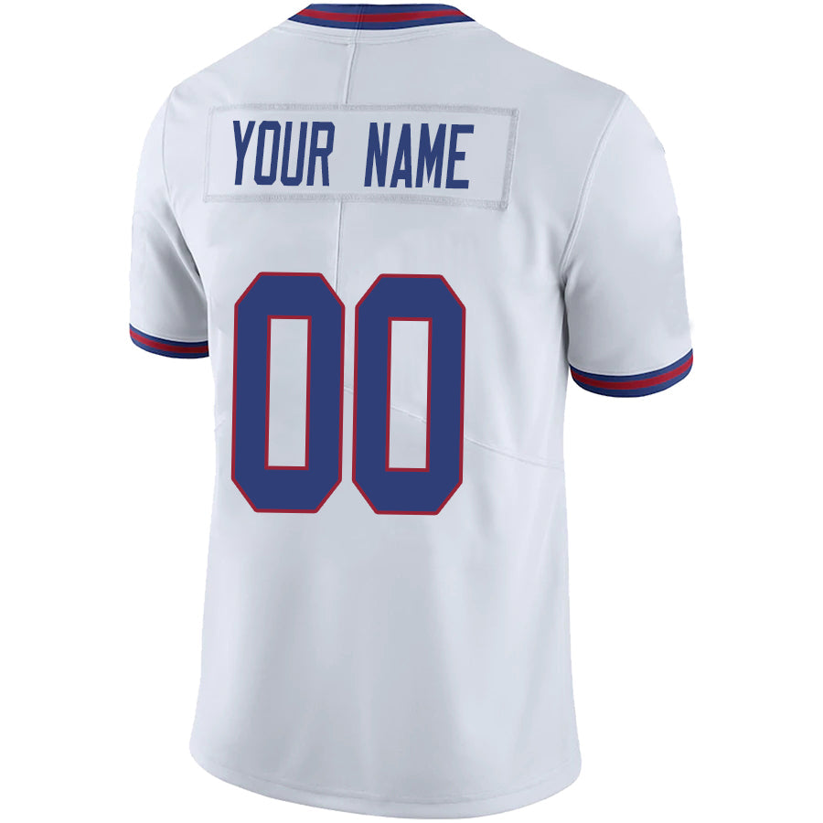 Custom NY.Giants White Game Football Jersey -Stitched American Football Jerseys football jersey product view 1