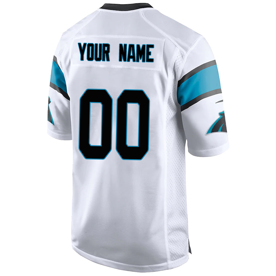 Custom C.Panthers Stitched American Football Jerseys Personalize Birthday Gifts Game White Jersey football jersey product view 1