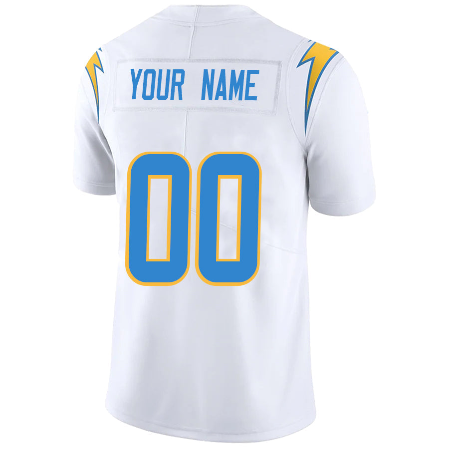 Custom LA.Chargers White Game Jerseys -American Stitched Football Jerseys football jersey product view 1