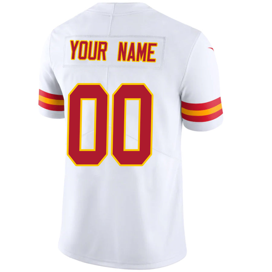 Custom KC.Chiefs White Stitched Player Game Football Jerseys football jersey product view 1