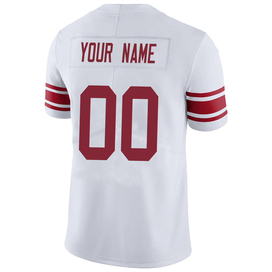 Custom NY.Giants White Game Football Jerseys -Stitched American Football Jerseys football jersey product view 1