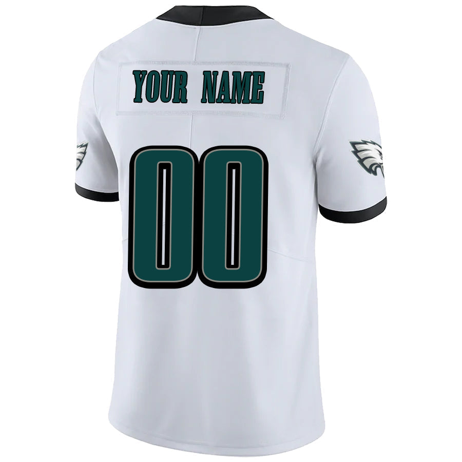 Custom P.Eagles White Vapor Game Jersey -Stitched American Football Jerseys football jersey product view 1