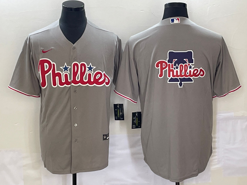 Men's Philadelphia Phillies Gray Replica Team Jersey1 baseball jersey product view 1