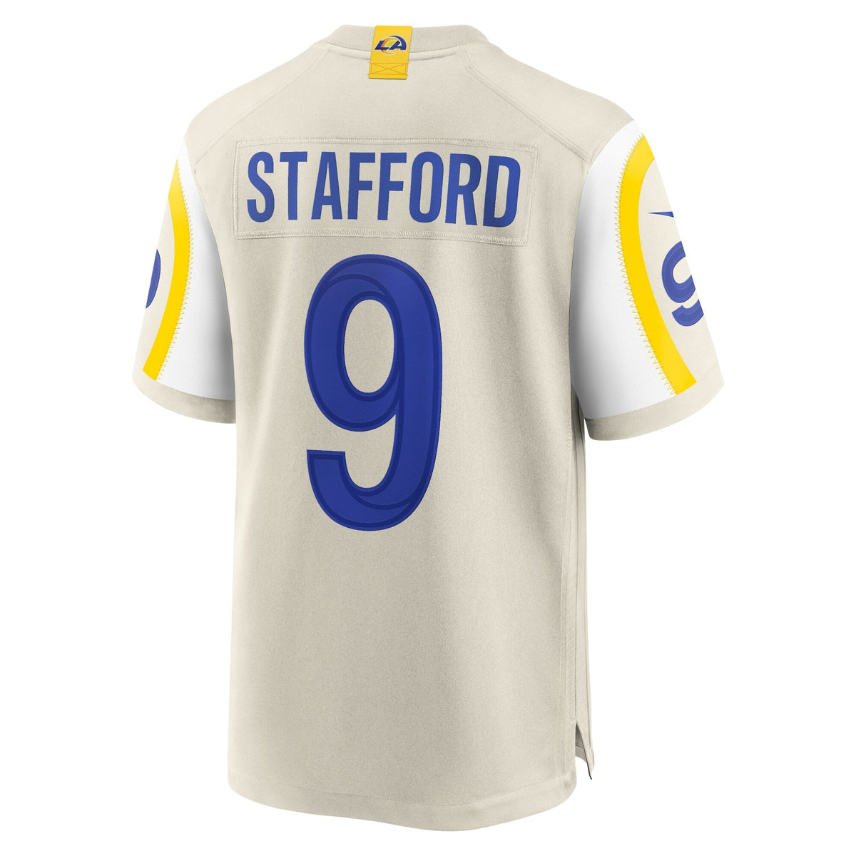 Matthew Stafford Los Angeles Rams Nike Game Jersey - Bone football jersey product view 3