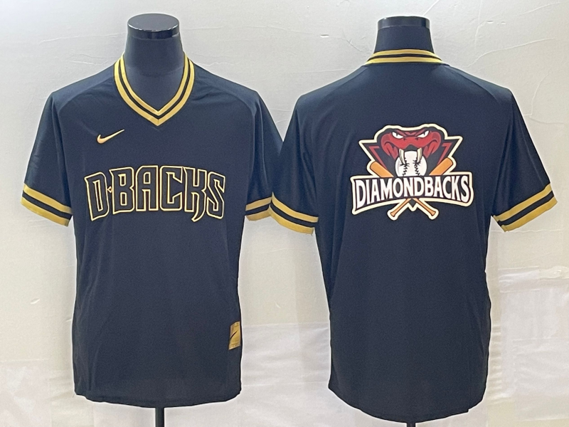 Men's Arizona Diamondbacks Black Alternate Replica Team Jersey1 baseball jersey product view 1