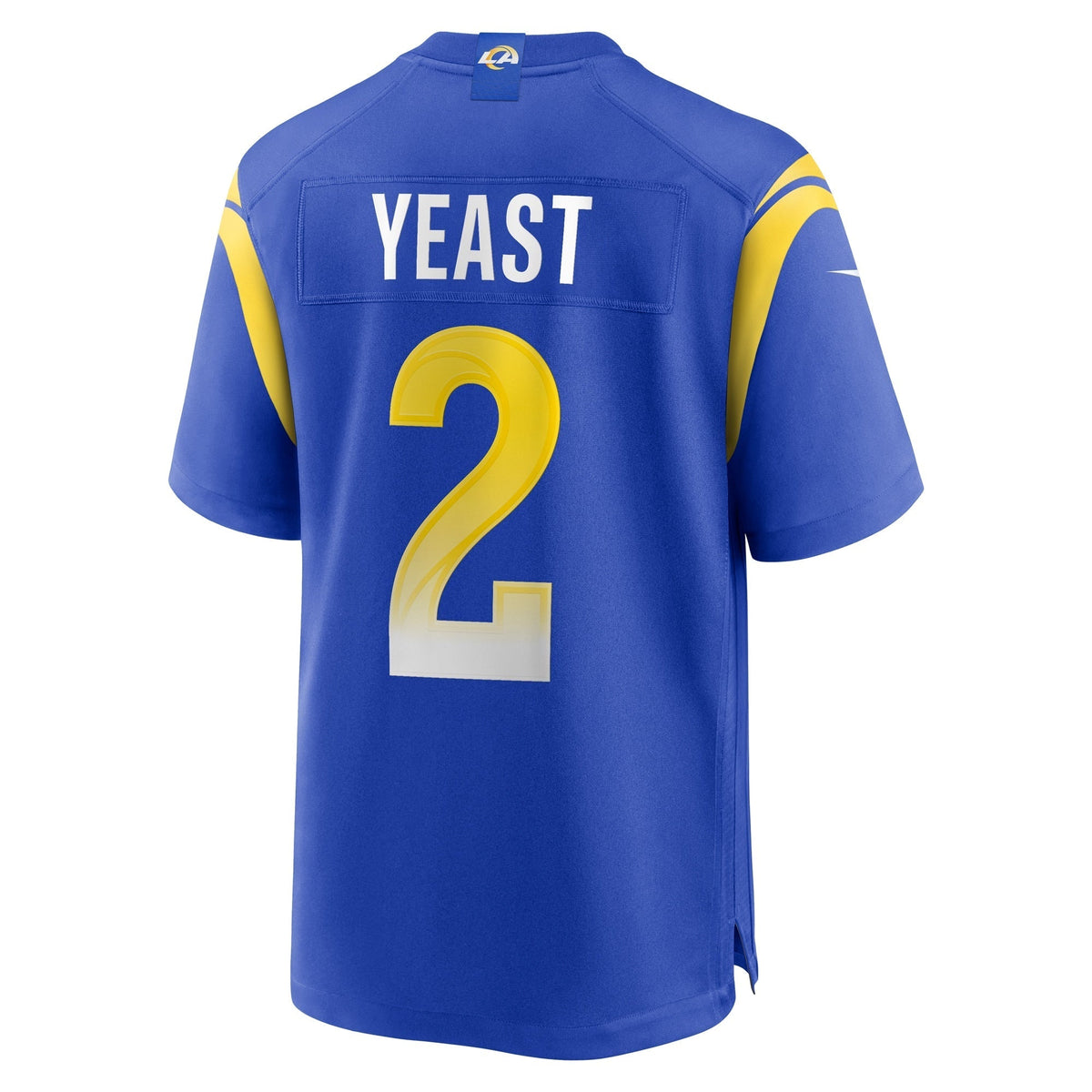 Russ Yeast Los Angeles Rams Nike Home Game Jersey - Royal football jersey product view 3