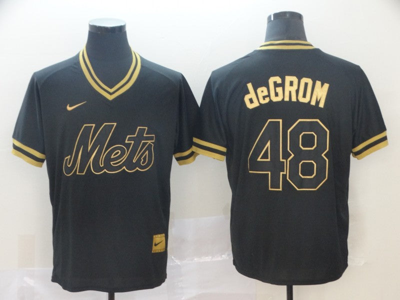 Men's New York Mets Jacob deGrom #48 Black Stitched Jersey1 baseball jersey product view 1