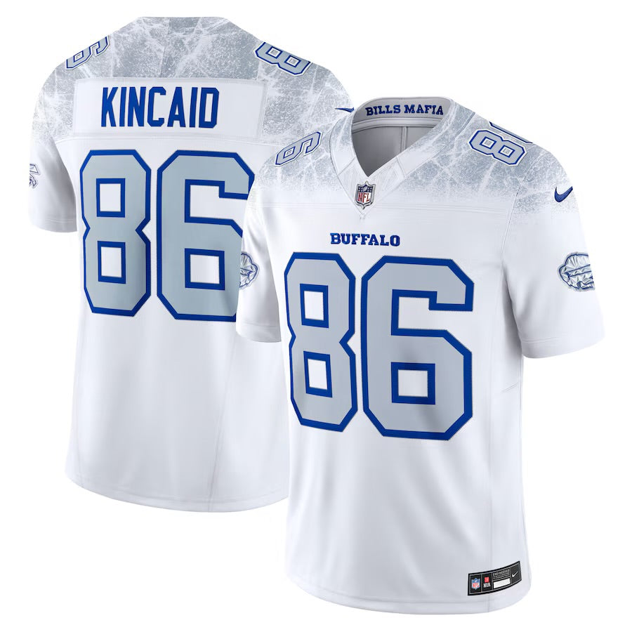 Dalton Kincaid Buffalo Bills 2025 Rivalries Collection Jersey - White football jersey product view 1
