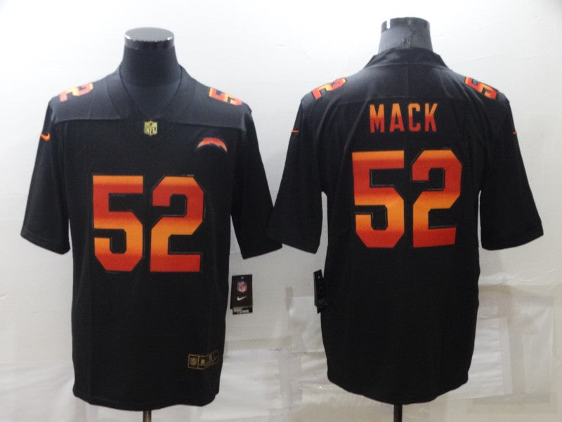 Men's Los Angeles Chargers Khalil Mack #52 Black Alternate Game Jersey1 football jersey product view 1