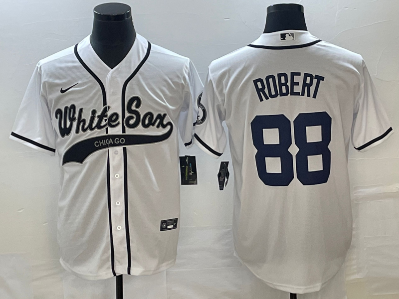 Men's Chicago White Sox Luis Robert #88 White Replica Player Jersey1 Joint Edition baseball jersey product view 1