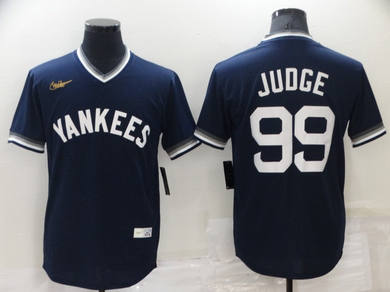 Men's New York Yankees Aaron Judge #99 Navy Authentic Game Jersey1 baseball jersey product view 1
