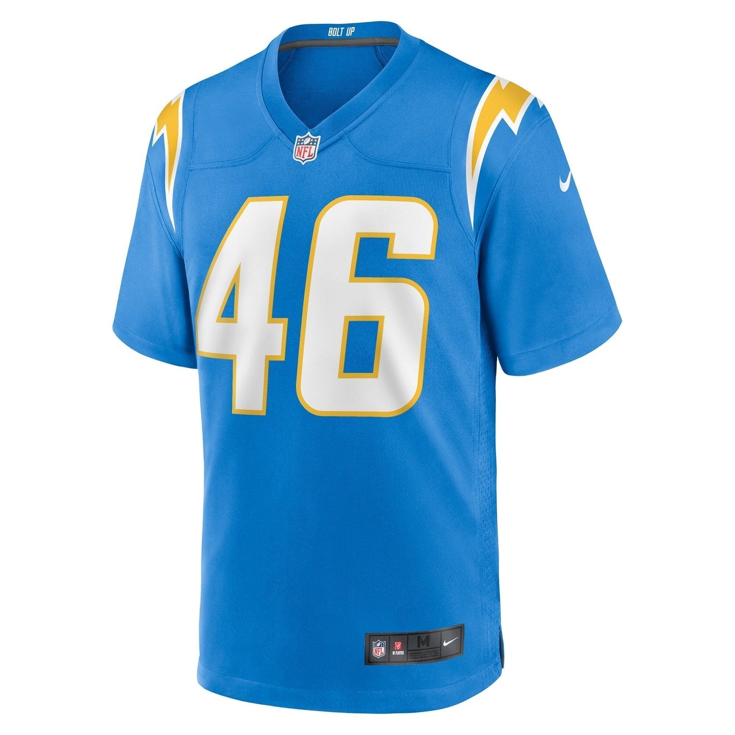 Zander Horvath Los Angeles Chargers Nike Game Jersey - Powder Blue football jersey product view 2