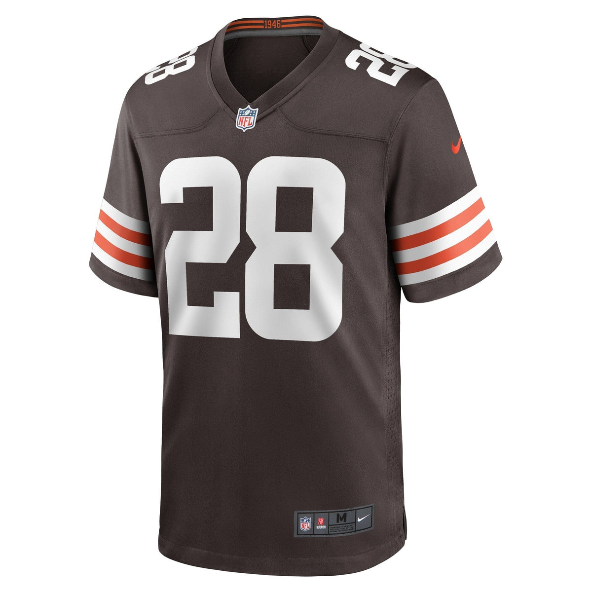 Mike Ford Cleveland Browns Nike Team Game Jersey - Brown football jersey product view 2