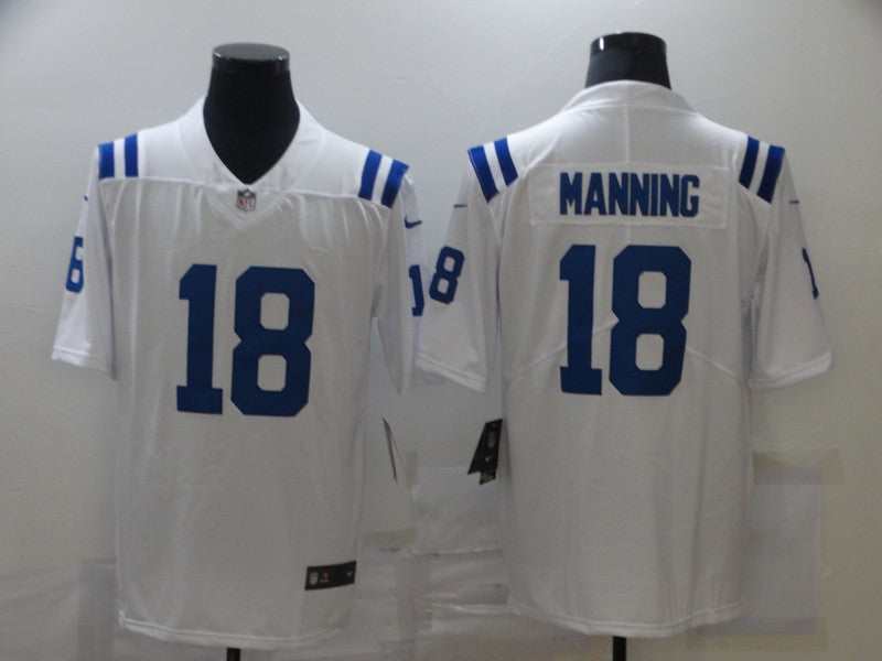 Men's Indianapolis Colts Peyton Manning #18 White Game Jersey1 football jersey product view 1