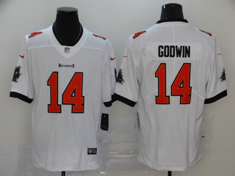 Men's Tampa Bay Buccaneers Chris Godwin #14 White Game Jersey1 football jersey product view 1