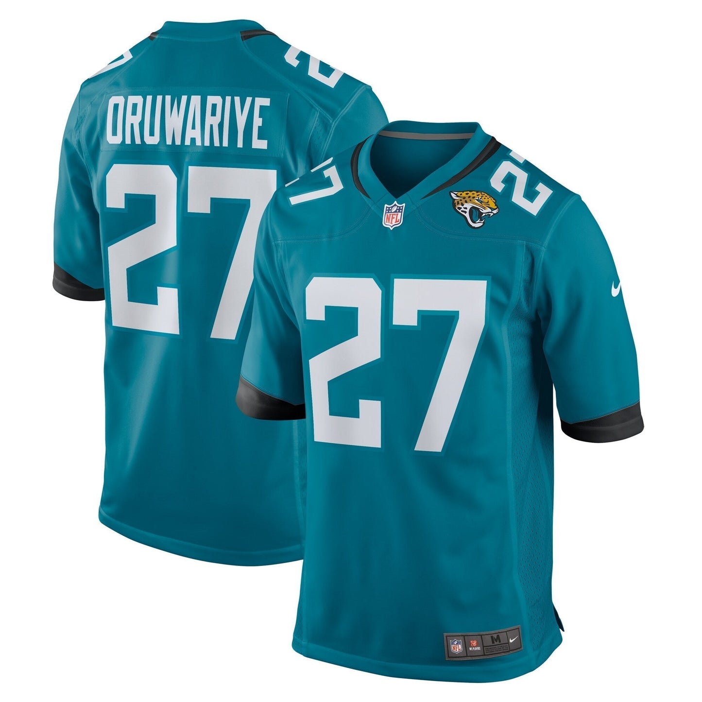 Amani Oruwariye Jacksonville Jaguars Nike Game Jersey - Teal football jersey product view 1