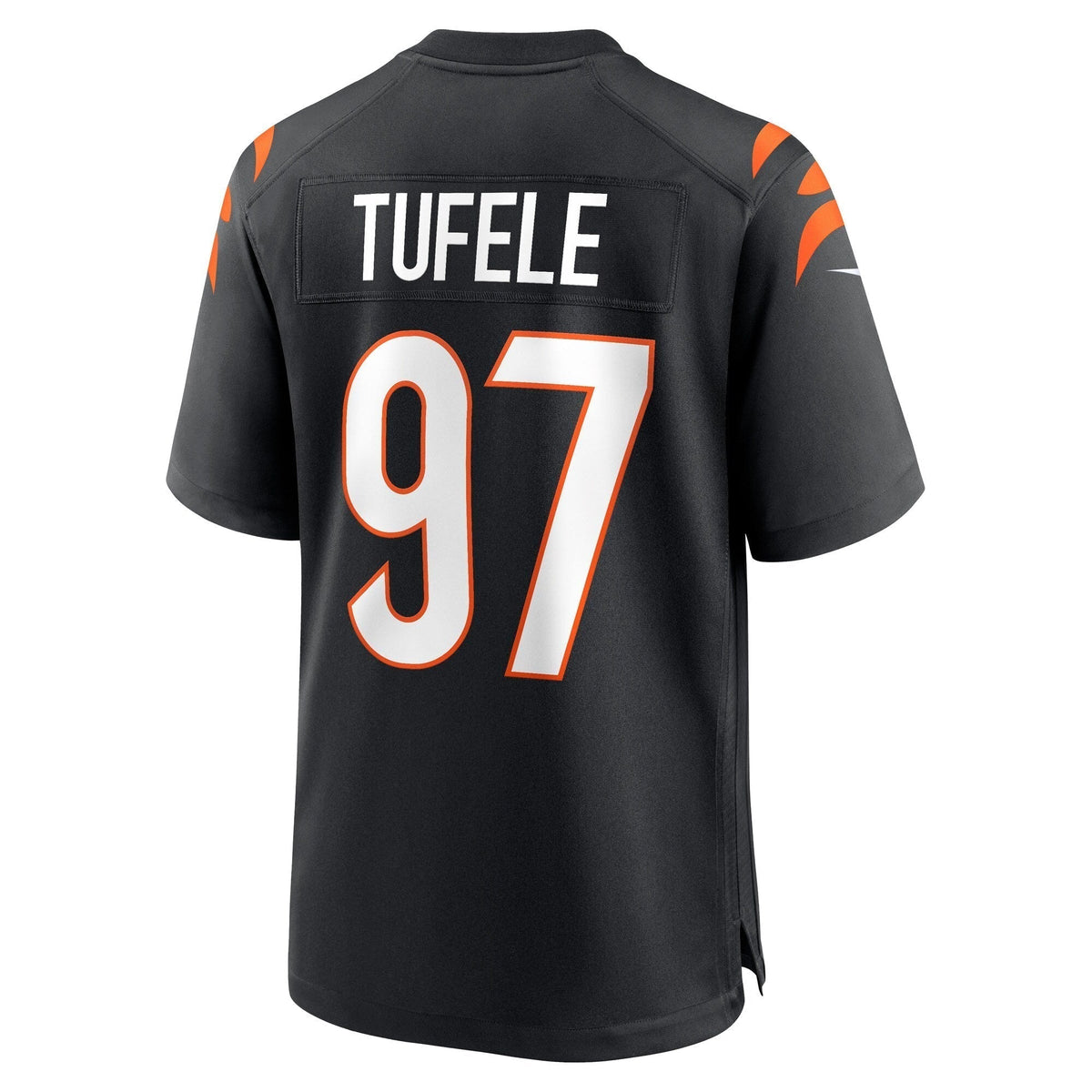 Jay Tufele Cincinnati Bengals Nike Game Jersey - Black football jersey product view 3