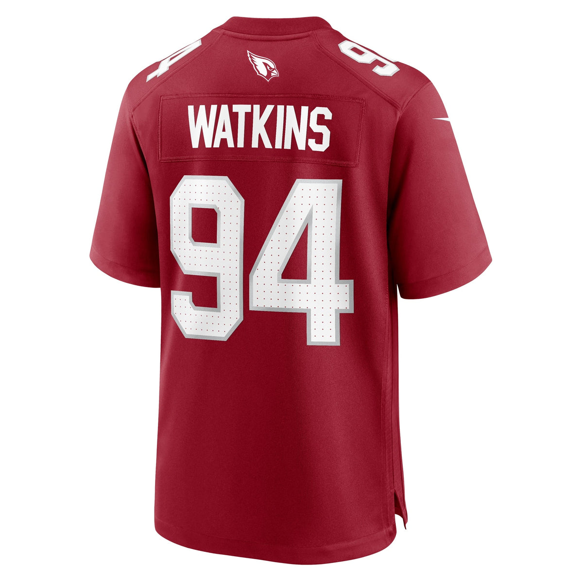 Carlos Watkins Arizona Cardinals Nike Game Jersey - Cardinal football jersey product view 3