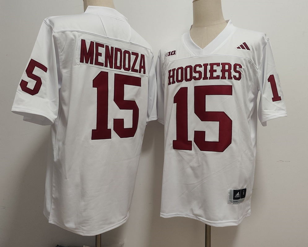 Fernando Mendoza Indiana Hoosiers Jersey - White sports jersey product view 1