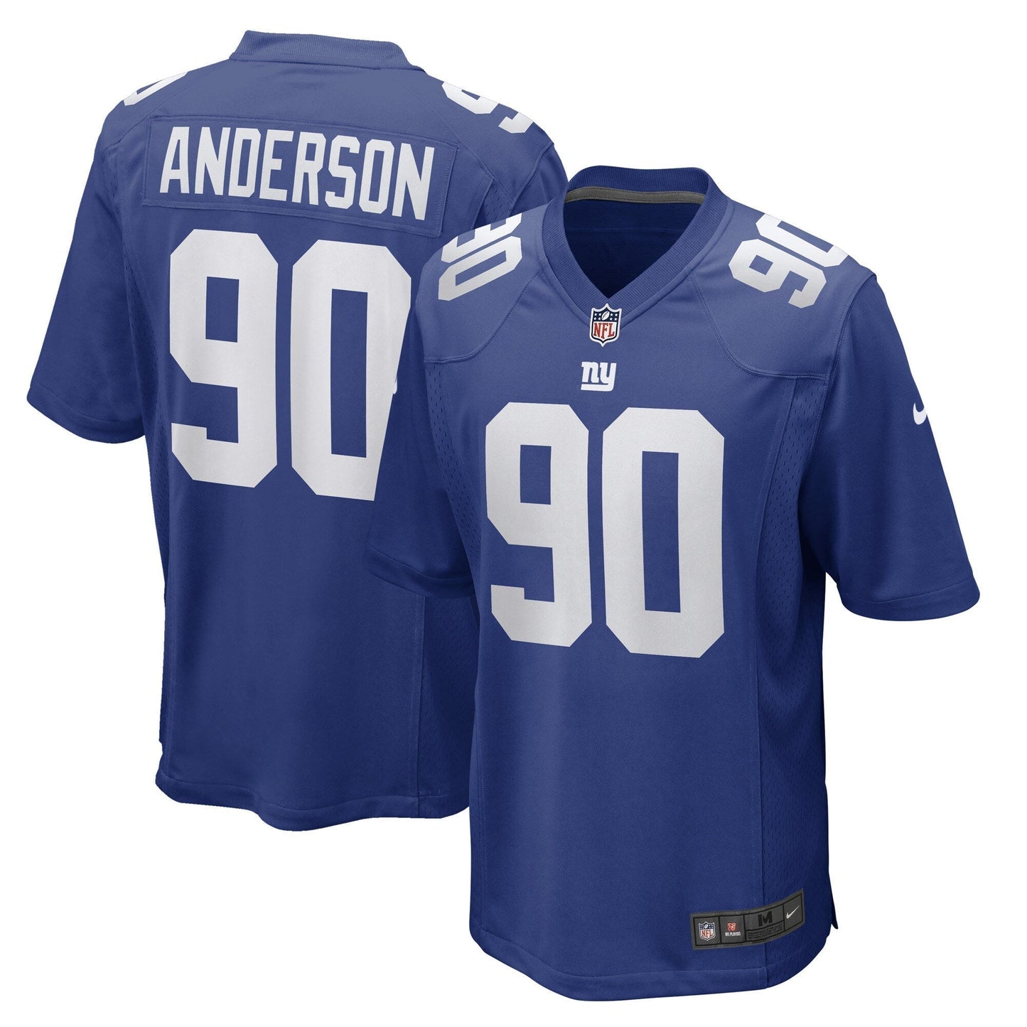 Ryder Anderson New York Giants Nike Game Jersey - Royal football jersey product view 1