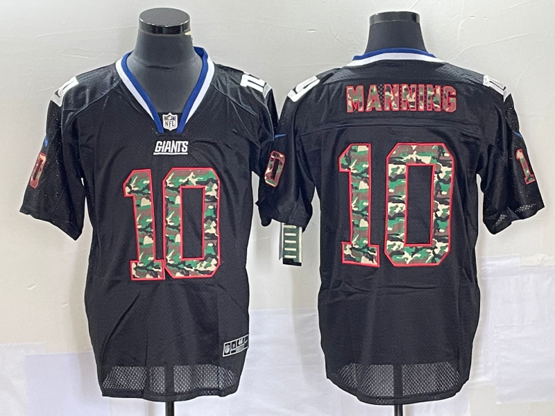 Men's New York Giants Eli Manning #10 Black Player Jersey1 football jersey product view 1