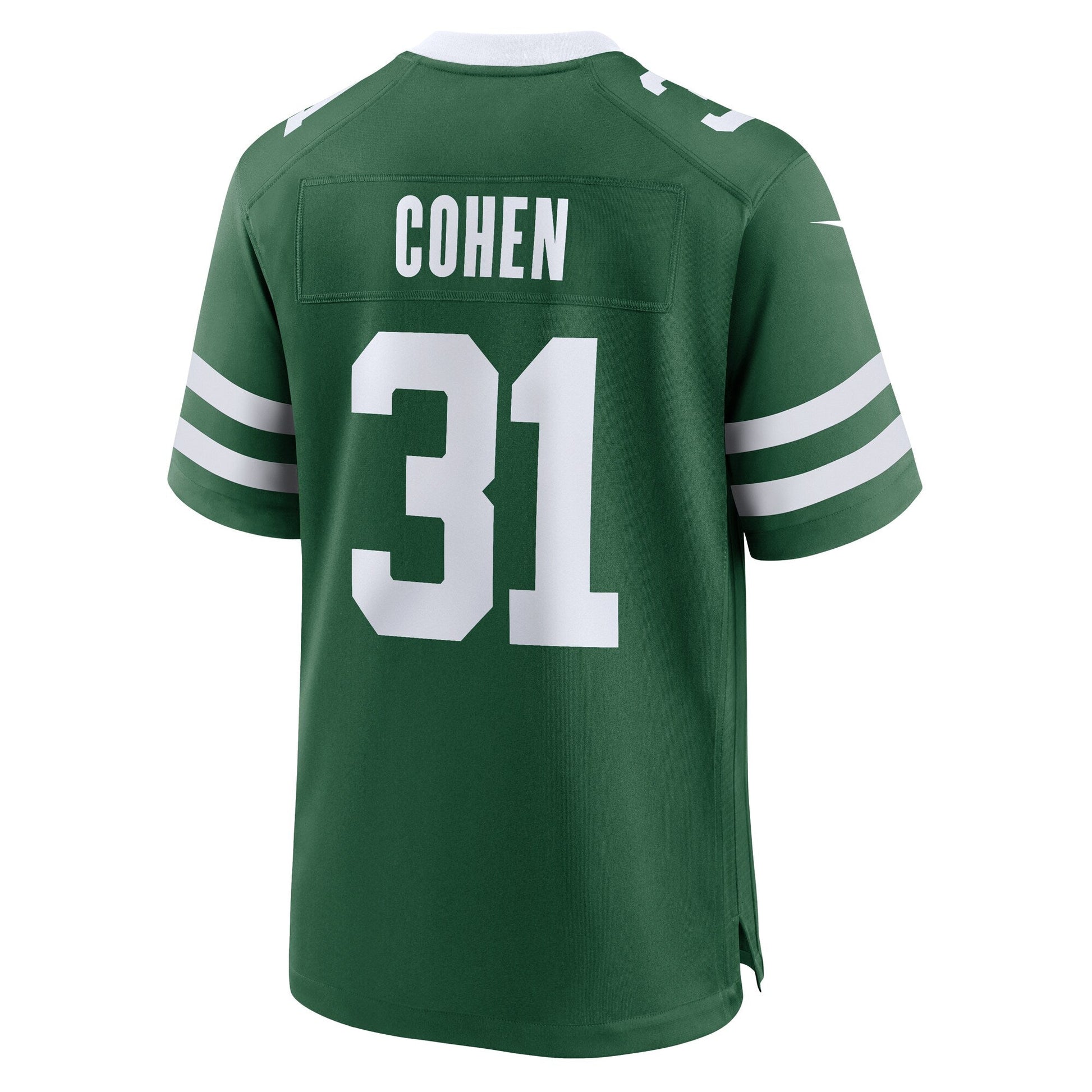 Tarik Cohen New York Jets Nike Team Game Jersey - Legacy Green football jersey product view 3