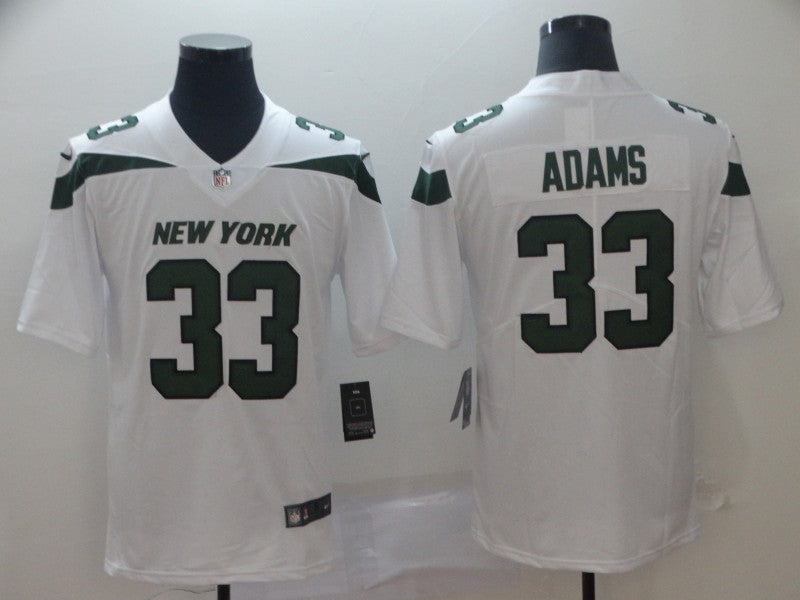 Men's New York Jets Jamal Adams #33 White Game Jersey1 football jersey product view 1