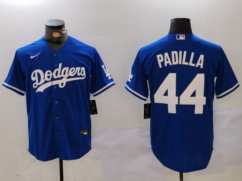 Men's Los Angeles Dodgers Vicente Padilla #44 Royal Player Jersey1 baseball jersey product view 1