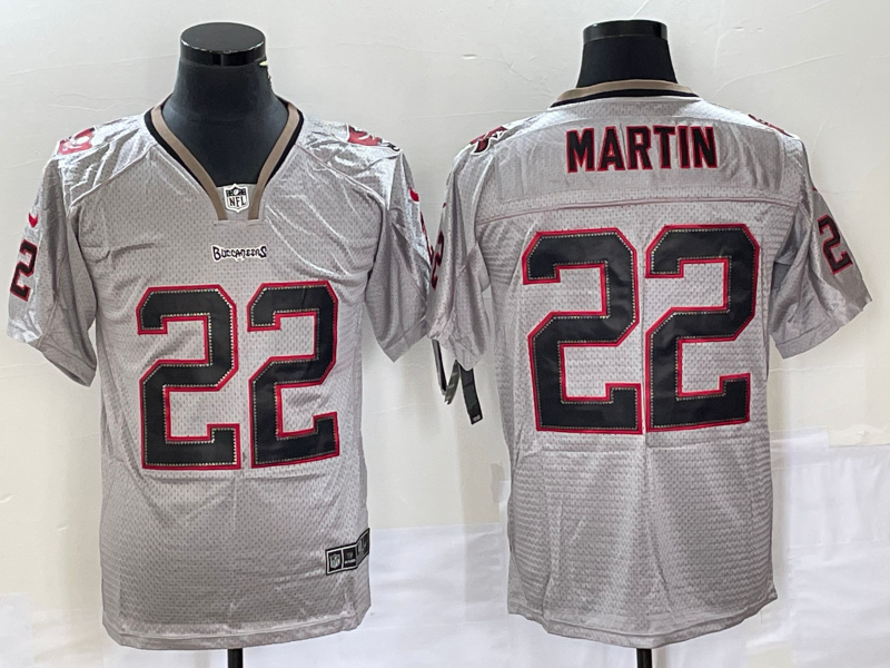 Men's Tampa Bay Buccaneers Doug Martin #22 Gray Game Jersey1 football jersey product view 1