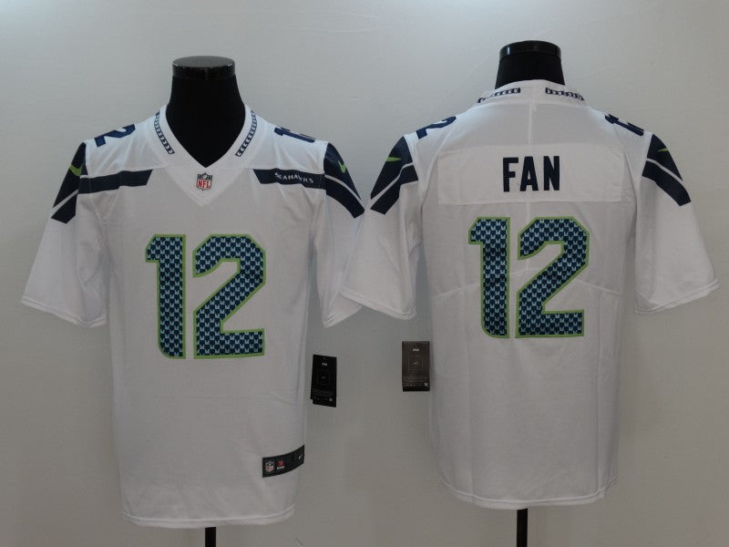 Men's Seattle Seahawks 12th Fan White Game Team Jersey1 football jersey product view 1